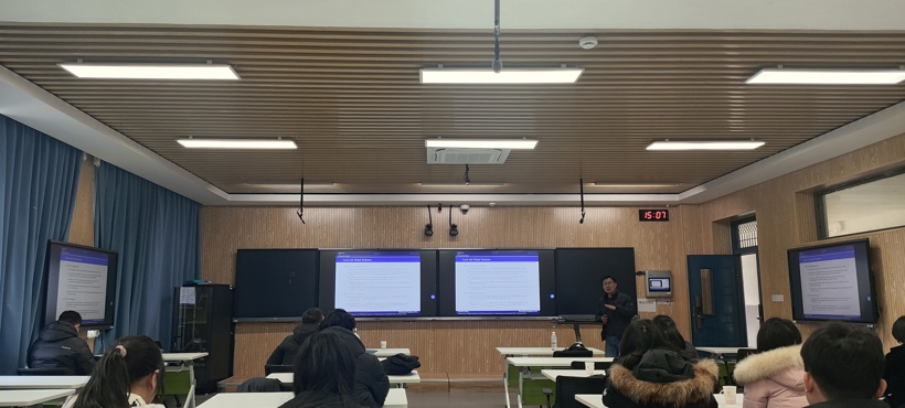 集美大学张剑文教授来校讲学暨第38期“数觽讲坛”